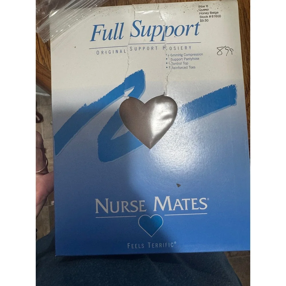 Nurse Mates Full Support Hosiery Set of 5 Mixed Colors Compression Pantyhose